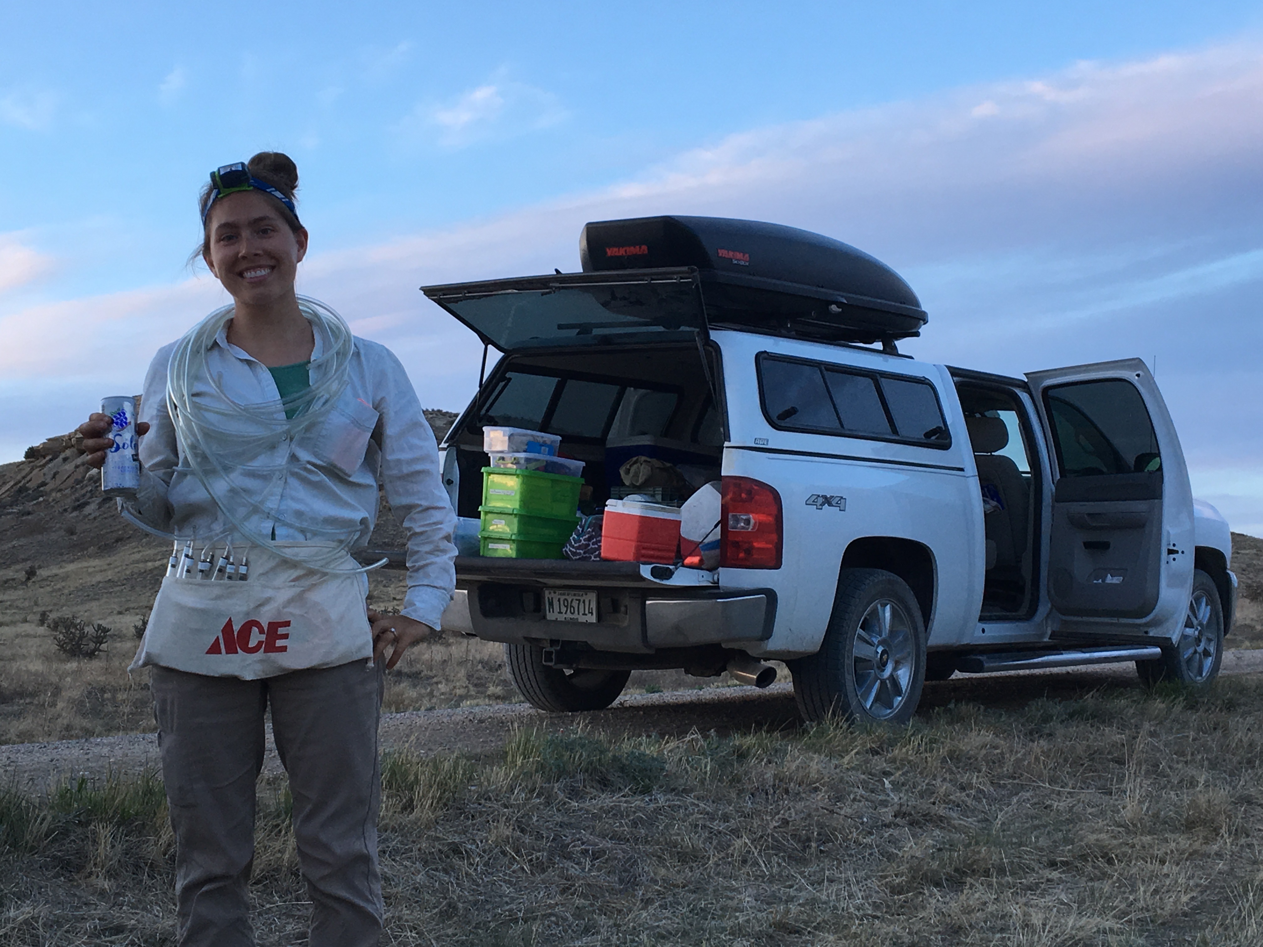 Scent collection in the field in CO, USA